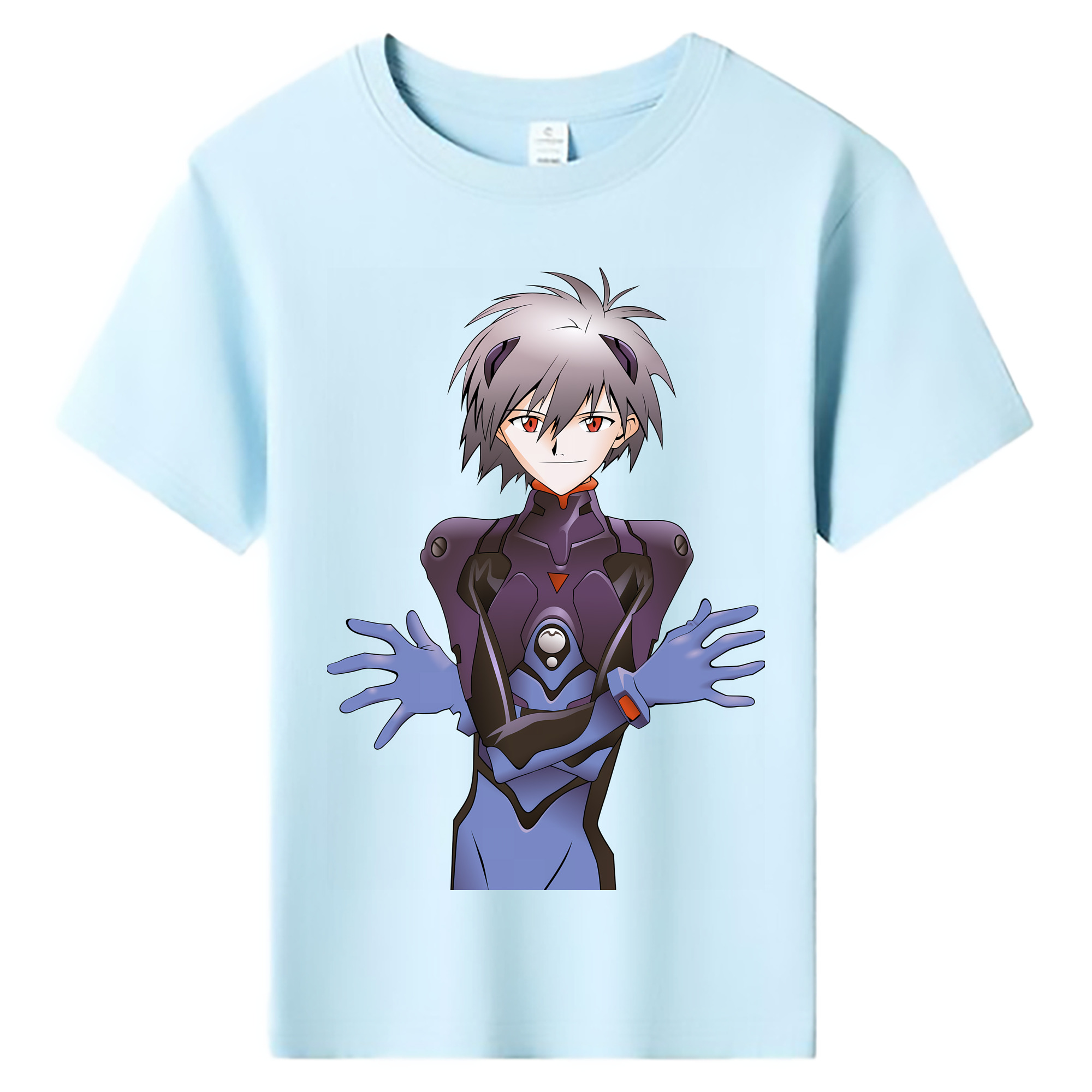 （画像用） EVA 新世紀エヴァンゲリオン 綿100％キッズTシャツ（フロントプリント）